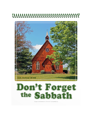 Visualized Song Book: Don’t Forget the Sabbath