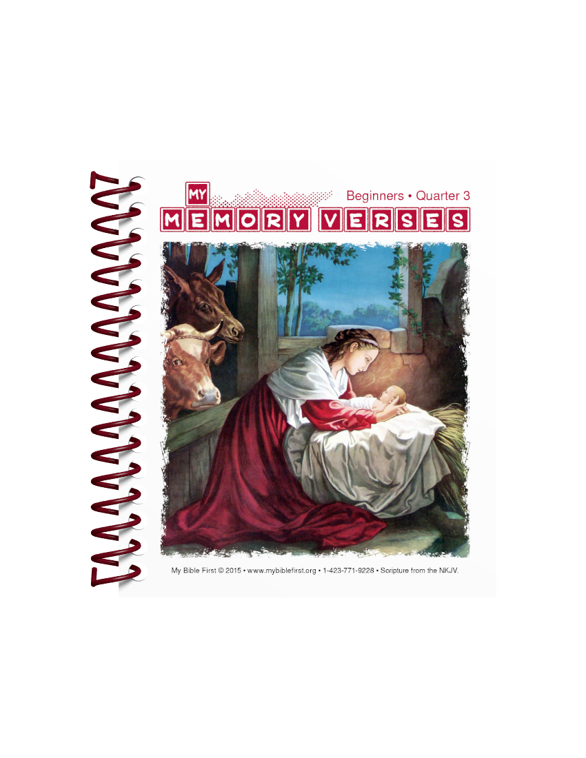 Beginner Memory Verse Booklet