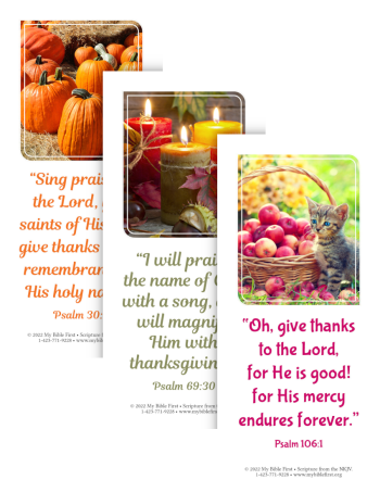 Bookmarks: Thanksgiving Set #1 Set of 20