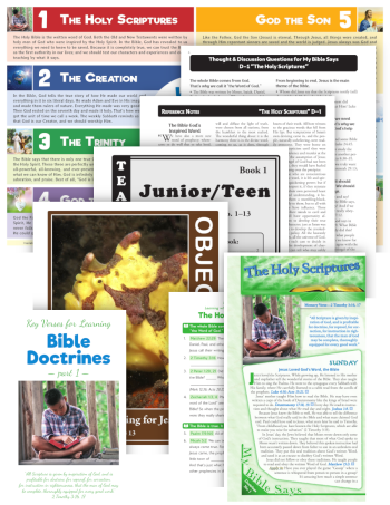 Bible Doctrines Teaching Helps, No. 1–13