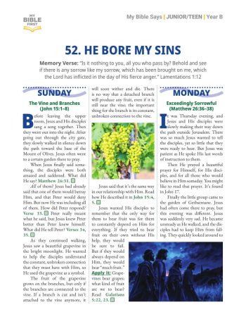 Digital Junior/Teen Bible Lessons (indiv. weekly) Year B Quarter 4