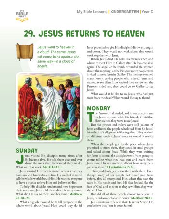 Digital Kindergarten Bible Lessons (indiv. weekly) Year C Quarter 3