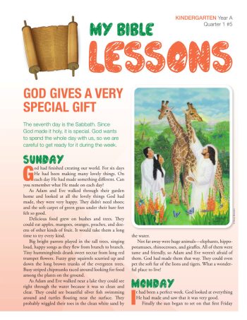 Kindergarten Bible Lessons (old edition)