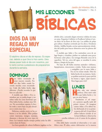 Spanish Kindergarten Bible Lessons