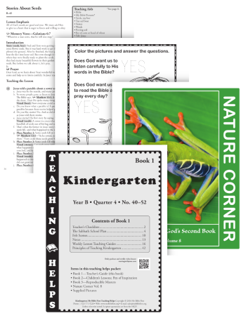 Kindergarten Teaching Helps Year C Quarter 1