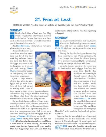 Primary Bible Lessons (indiv. weekly) Year A Quarter 2