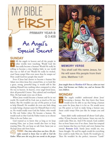 Primary Bible Lessons (old edition) Year B Quarter 3