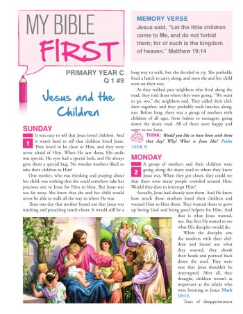Primary Bible Lessons (old edition) Year C Quarter 1