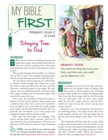 Primary Bible Lessons (old edition) Year C Quarter 4