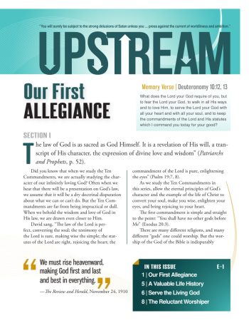 Upstream Bible Lessons Year E Quarter 1
