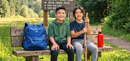 Boy With Backpack