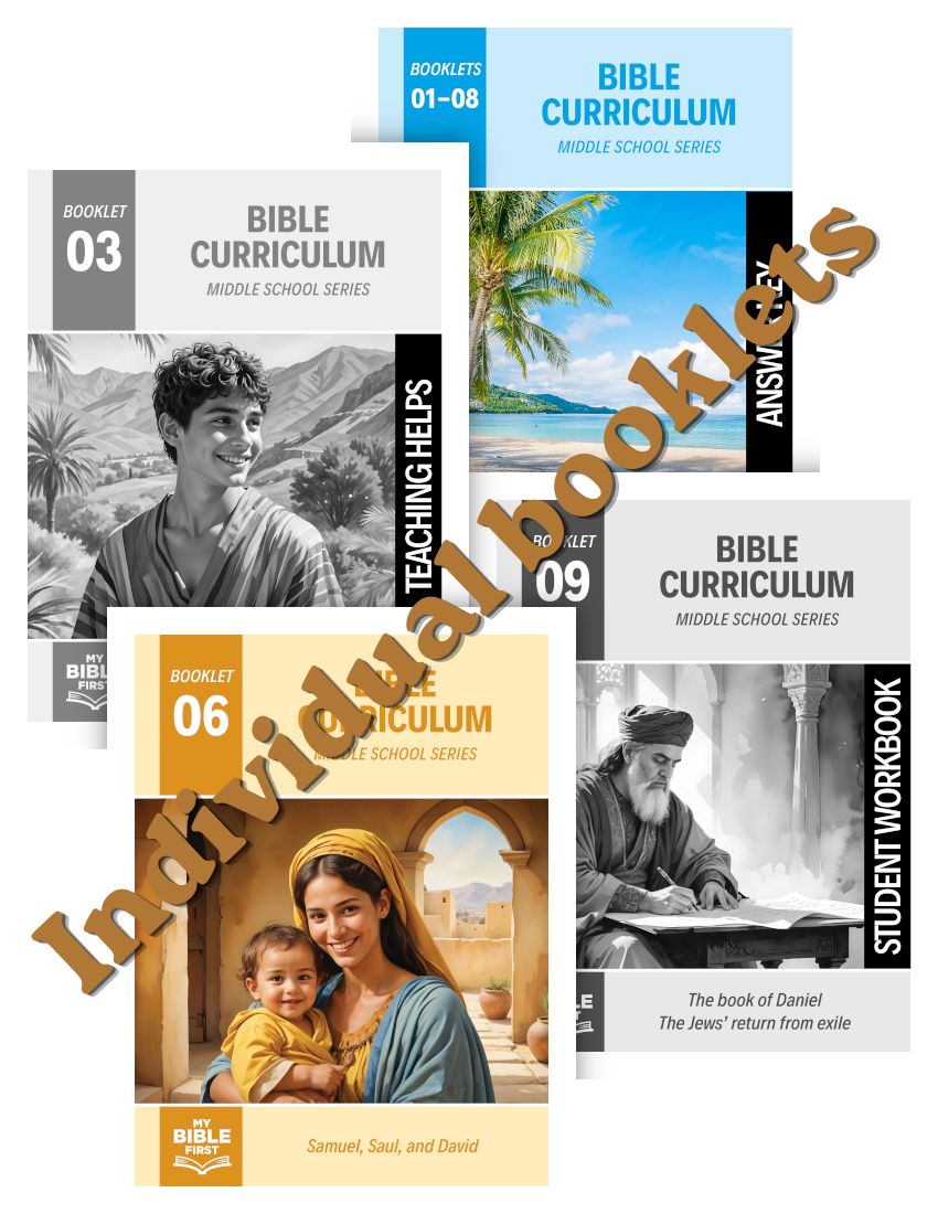 Middle School Curriculum Individual Lessons labeled